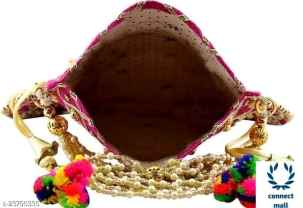 Women's Rajasthani Traditional Potli Bag - Red